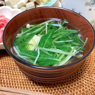 水菜のおすまし